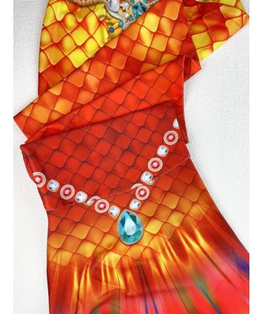 SPEEDEVE Girls Mermaid Tail 3pcs Bikini Set - No Fin Perfect for Swim Fun - Buy Online on GoSupps.com