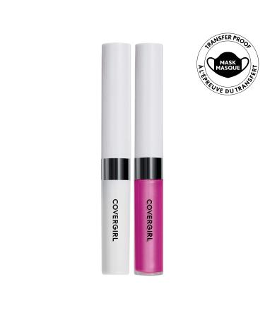 COVERGIRL Outlast All-Day Lip Color Moonlight Mauve 2 Count - Long-Lasting Lipstick with Topcoat - Buy Online on GoSupps.com