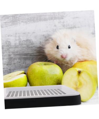 HAPINARY Box Hamster Toilet Bunny Trainer Toilet Plastic Pet Toilet -Fall Bunny Potty Rabbit Training Potty Rabbit Potty Bunny Cage Toilet Small Pet Cage Supply Bunny Pet Toilet 24.5X19.5X3CM Black - Buy Online on GoSupps.com