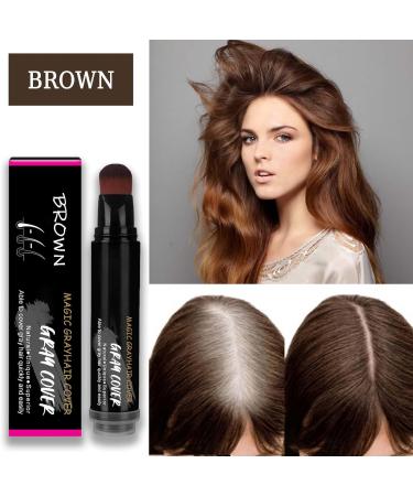Trendyfave Temporary Hair Dye Brown Disposable Hair Colour Wax Liquid Instant White Hair Coverage - Natural Hairstyle Hair Dye Temporary Hair Wax Colour for Unisex Men Women - Buy Online on GoSupps.com