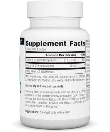 Buy Source Naturals Coenzyme Q10 100 mg - Antioxidant Support for Heart Brain & Immunity - 90 Softgels - Fast International Shipping - Buy Online on GoSupps.com