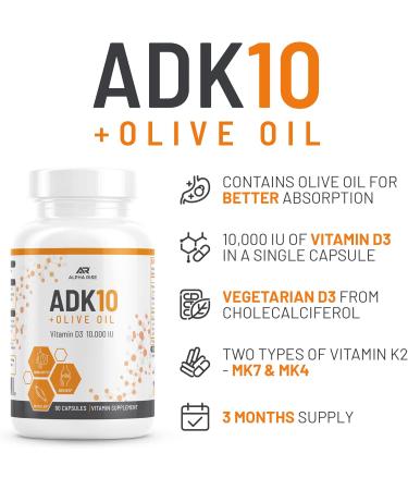 ALPHA RISE ADK 5 Vitamin Supplement + ADK 10 Vitamin Supplement - Buy Online on GoSupps.com