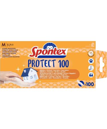 Buy Spontex Protect Tinge Vinyl Gloves - Unpowdered & Latex-Free Size M 100 Pack | Versatile & Practical for All Use International Shipping Available - Buy Online on GoSupps.com