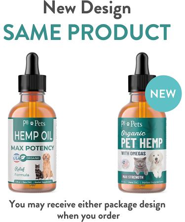 PB Pets Hemp Oil for Dogs and Cats - USA Made - Anxiety & Pain Relief - Omega Complex - Arthritis Support - Buy Online on GoSupps.com