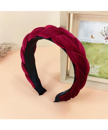 amangul Headbands for Women Braided Headband Fashion Hairband Slip Hair Accessories Stretchy Headpiece Headwear(Navy Blue) - Buy Online on GoSupps.com