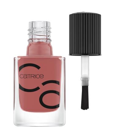 Catrice Iconails Gel Lacquer Gellack Nailack No. 10 Rosywood Hills red long -lasting shiny without acetone vegan microplasty particles free (10.5ml)