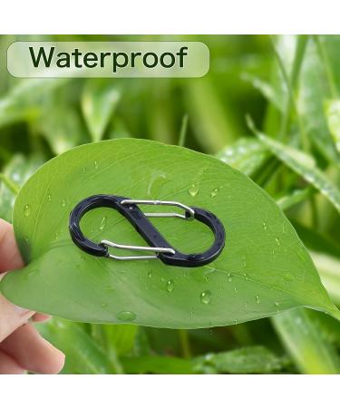 Mini Black Aluminum Carabiner Snap Hook for Fishing/Camping - Outdoor Sports Keychain - Buy Online on GoSupps.com