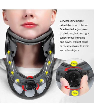 RhLLvJ Neck Traction Device Cervical Traction Relieves Neck Pain Cervical Adjustable Inflatable Stretcher Collar Neck Pain Relief and Shoulder Stretcher Collar - Buy Online on GoSupps.com