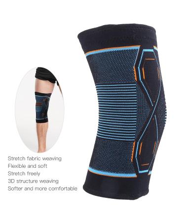 Sports Knee Brace | Nylon Compression Knee Sleeve & Adjustable Strap | Running & Fitness Support (S - Buy Online on GoSupps.com