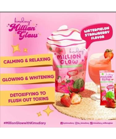Kimsdiary Million Glow Watermelon Strawberry 10 Sachets - Buy Online on GoSupps.com
