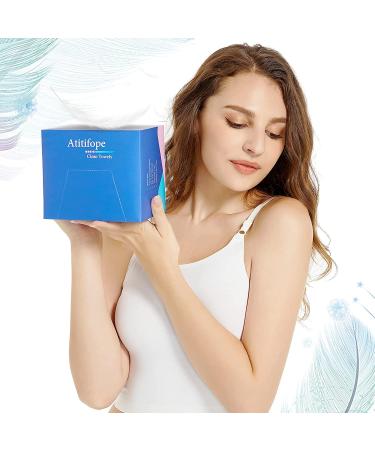 Atitifope Cleansing Towel 10x12 inch, 50 Count - Disposable Facial Towel for Wet and Dry Use - Makeup Remover Wipes in 1 Box - Buy Online on GoSupps.com