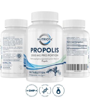 Propolis 2000mg - 180 High-Dose Tablets for Immune Support Sore Throat Relief & Antioxidants | Buy Natural Propolis Online - Buy Online on GoSupps.com