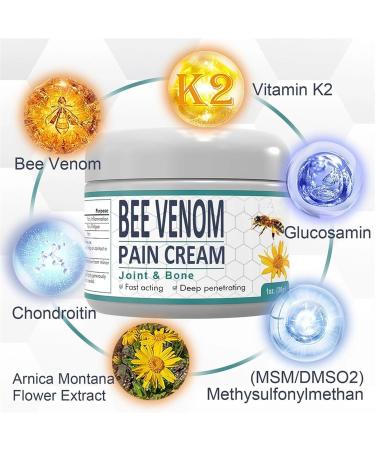 Cr me de gu rison pour la douleur et les os au venin d'abeille Soulagement de la douleur ultra forte gel avanc au venin d'abeille pour articulation et th rapie osseuse (2 Pi ces) - Buy Online on GoSupps.com