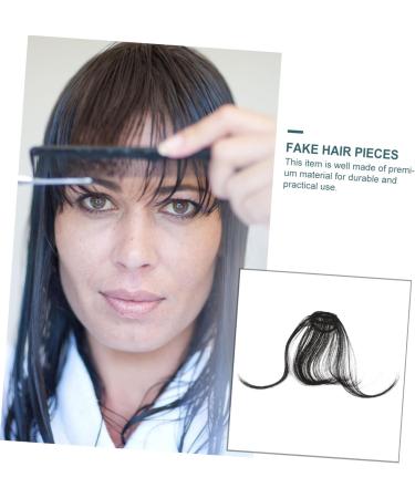 minkissy Piece Black Bangs Clip in Human Hair Clip in Extensions Wispy Bangs Wig Hair Toppers for Women Real Human Hair Front Hair Bangs Hair Extensions Black Wig Curtain Real Person Miss medium Black - Buy Online on GoSupps.com