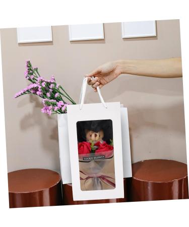 Alipis Bear Bouquet Roses Fresh Flowers Gifts Sunflowers Decor Sunflower Decorations Doll Flower Bouquet Stuffed Pig Plush Toy Doll Figurine Bouquet Animal Accessories Banquet Cloth Rose 30X15CM - Buy Online on GoSupps.com