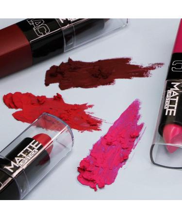 L.A. Colors Matte Lipstick Mad Love 1 Ounce - Long-Lasting Lip Color - Buy Online on GoSupps.com