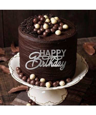 10PCS Happy Birthday Cake Toppers Side Mirror Acrylic Cake Topper Gold Silver Happy Birthday Cake Decorations Cake Inserts Cake Decor Birthday Cupcake Toppers for Birthday Party Cake Desserts Supplies - Buy Online on GoSupps.com