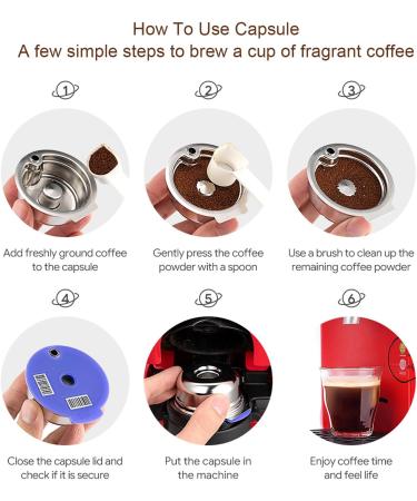  YUEHISY YUEHISY Reusable Coffee Pod Suitable for Happy Series Coffee Makers with Spoon and Brush (220ml) - Buy Online on GoSupps.com