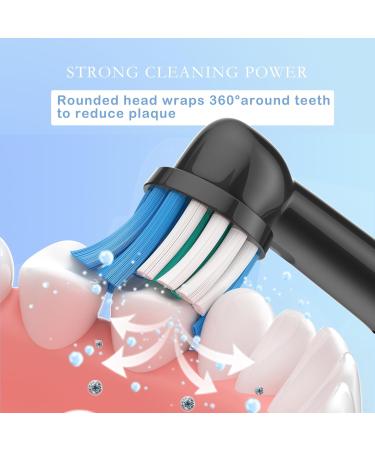 Toothbrush Heads for Oral B Electric Toothbrush - 16 Black Precision Medium Brush Heads | Compatible & High Quality - Buy Online on GoSupps.com