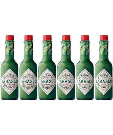 Tabasco Jalapeño Hot Green Sauce 55ml - Pack of 6