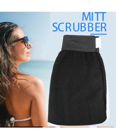 Self Tanning Mitt Applicator Set - Whole Body with Back Strap Super Soft Cloth & Waterproof Film for Perfect Tan - Buy Online on GoSupps.com