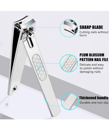 Buy Premium Stainless Steel Nail Clipper Set - Sharp Curved Blades for Men & Women | Durable Toenail & Fingernail Cutter - Buy Online on GoSupps.com