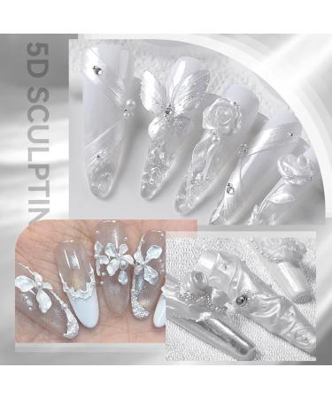  Generisch Nail Modeling Gel - 3D Pearlescent Modeling Gel for Nail Design Manicure Decoration Products Non Adhesive for Floral Decoration Nail Extension Modeling for Beauty - Buy Online on GoSupps.com