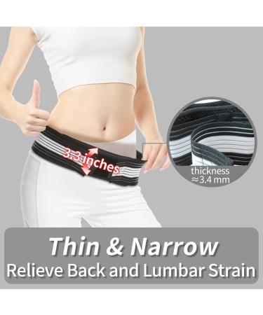 Soft Lightweight Lumbar Support Belt - Relief for Lower Back Pain Sciatica & Herniated Disc | Comfortable & Breathable Design for Men & Women - Buy Online on GoSupps.com