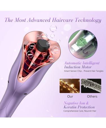 Automatic Hair Curler - Upgrade 1 Larger Curling Iron | Dual-Voltage Adjustable Temps Beach Waves Anti-Scald Fast Heating - Buy Online on GoSupps.com