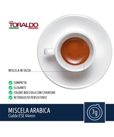 CAFF TORALDO - ESE SYSTEM COFFEE PODS- RECYCLABLE PODS MISCELA Arabica - Box 150 PODS ESE44 7g - Buy Online on GoSupps.com