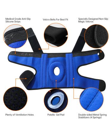 KEPHTELAN Adjustable Compression Knee Brace for Women and Men - Support for Meniscus Tear, ACL, MCL - Joint Pain Relief - Small Black - Buy Online on GoSupps.com