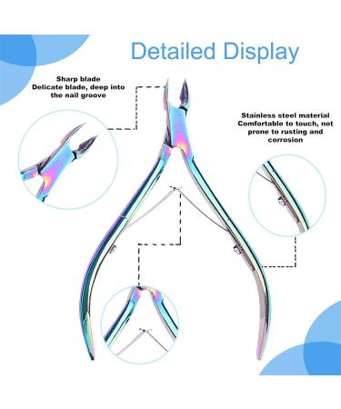 TAMUNI 3 Pcs Cuticle Care Collection - Premium Cuticle Nippers Cuticle Trimmer Cuticle Cutter & Remover Set - Precise & Durable Nail Nippers in Rose Gold Gold and Rainbow Titanium Finishes - Buy Online on GoSupps.com