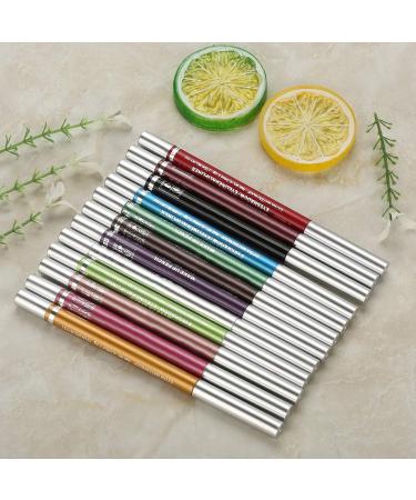 ANKROYU 12Pcs Colors Eyeliner Eye Liner Pencil Set Eye Makeup Pencils Waterproof Lasting Eye Shadow Eyeliner Lipliner Pencil Cosmetic Pen Makeup Set - Buy Online on GoSupps.com