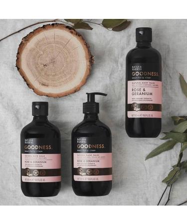 Baylis & Harding Goodness Rose & Geranium Toiletries Bundle: 3 x 500 ml Hand Wash & 3 x 500 ml Body Wash (6 bottles) - Vegan Friendly 500.00 ml (Pack of 6) Rose & Geranium Body Wash Bundle - Buy Online on GoSupps.com