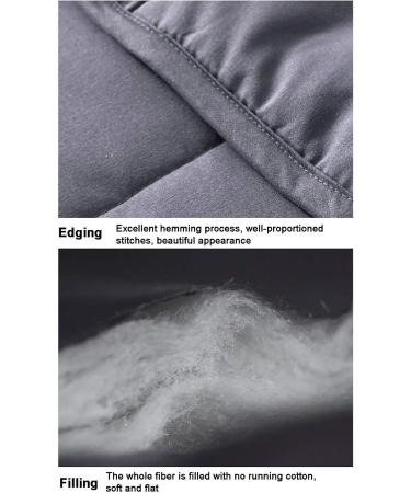 Premium Cotton Weighted Blanket - Breathable Heavy Gravity Blanket for Adults & Kids - Natural Sleep Aid for Autism & Insomnia - Stress Reduction in Glass Pearl Gray (43x63 7lbs) - Buy Online on GoSupps.com
