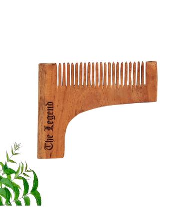 The Legend Organic Pure Neem Wood Comb (Beard Shaper)