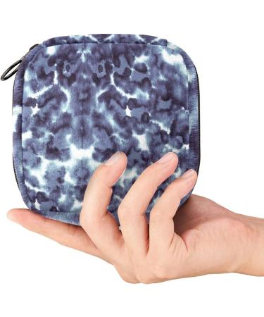 Leopard Print Tie Dye Menstrual Cup & Pad Pouch | Portable Sanitary Napkin Storage Bag - Color 9 - Buy Online on GoSupps.com