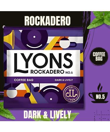 Lyons Ground Coffee Sachets Pick N Mix | Choose From 2 from 3 Flavours | Rich Full-Bodied Dark Roast | Rockadero No 5 Perkadilly No 4 & Go Joe No 3 - Pack of 100 (50 of Each) 70 g (Pack of 100) - Buy Online on GoSupps.com