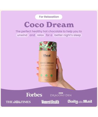 Rheal Coco Dream 180g | 30 Servings | Raw Peruvian Cacao & Reishi Mushroom | Formulated to Help You Relax and Unwind | 100% Organic & Gluten Free | Plant Based | B Corp Certified - Buy Online on GoSupps.com