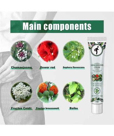 Hemorrhoids Cream - Hemorrhoid & Fissure Relief Cream Natural Hemorrhoids Treatment Cream Hemorrhoids Treatment Removal Cream Fast Acting Relief from External Itching and Burning (1 Pcs) - Buy Online on GoSupps.com