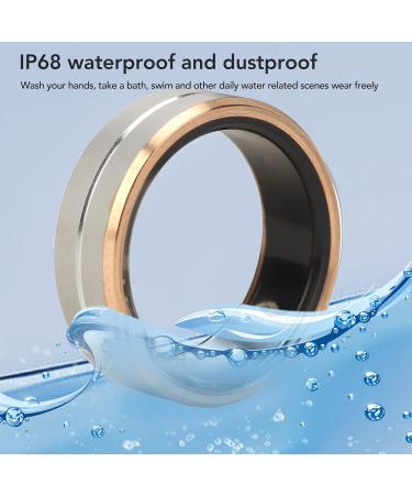Dadea Smart Ring Waterproof Ceramic & Stainless Steel Fitness Ring for Sleep Tracking | Comfortable Durable and Stylish Health Ring - Buy Online on GoSupps.com