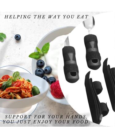 Weighted Utensils for Parkinson's Hand Tremors | 3 Cutlery & Universal Cuff Set - Buy Online on GoSupps.com