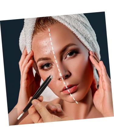 Gogogmee Double-Ended Eyebrow Tweezers Eyebrow Repairing Tweezer Eyebrow Grooming Tool False Eyelash Pick Tweezer Eyelash Pick up Tool Tweezer for False Eyelash Eyebrow Clip Stainless Steel - Buy Online on GoSupps.com