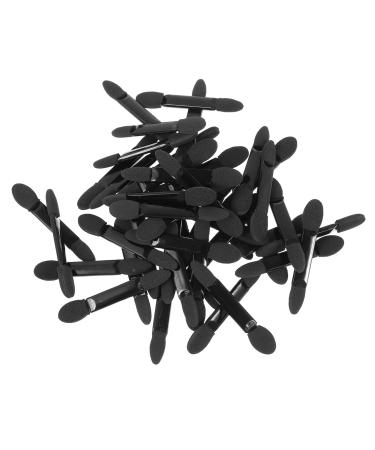 FOMIYES 50pcs Eyeshadow Sponges Eye Shadow Applicator Eye Shadow Brush Makeup Brush Miss Cleaning Brush Bulk Size 2 Black