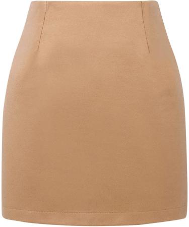 Shop Women's Knee-Length Chiffon Swing Skirt | High Waist Elastic Ruffle Mini Beach Skirt - International Shipping! - Buy Online on GoSupps.com