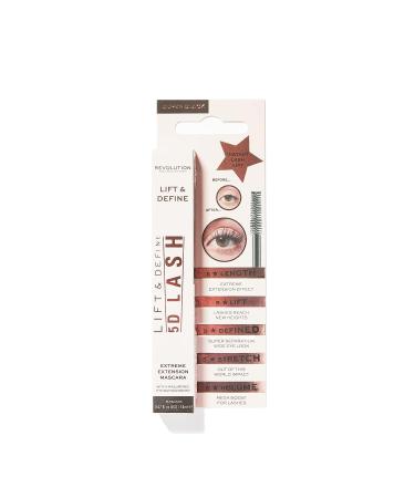 Makeup Revolution 5D Lash Mascara - Black Mascara for Volume & Length, False Lash Effect, Vegan & Cruelty Free - 0.47fl.oz/14ml - Buy Online on GoSupps.com
