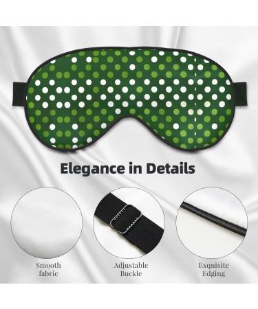 SSIMOO Green Polka Dots Eye Mask - Double-Sided Soft Light Blocking Enhances Sleep Quality - International Shipping - Buy Online on GoSupps.com
