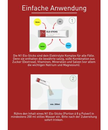 Buy N1 ELO Sticks - 20 Citrus Electrolyte Packs | Delicious Hydration with Salts Sugar & Vitamins - International Shipping - Buy Online on GoSupps.com