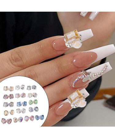 4 Pack Multi-Shaped Nail Rhinestones Cute Flower Nail Crystal Nails Art Nails Art Decorations for Party 4 Pack Nail Rhinestones Nail Flower Nail Crystal Nails Decoration Hy320 - Buy Online on GoSupps.com