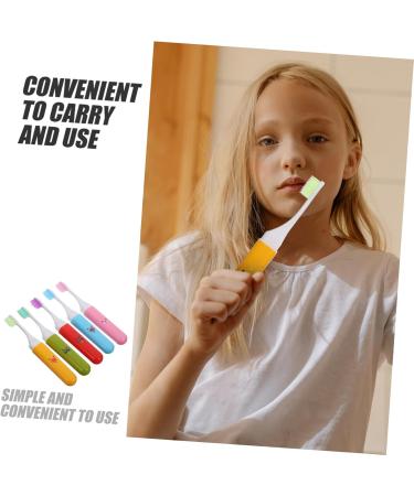 Beavorty Kids Folding Toothbrush Set - 5 Portable Travel Toothbrushes for Children - Buy Online on GoSupps.com